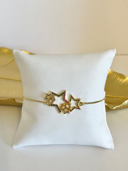 Multiple stars bracelet