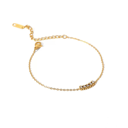 Cubic zirconia elegant bracelet