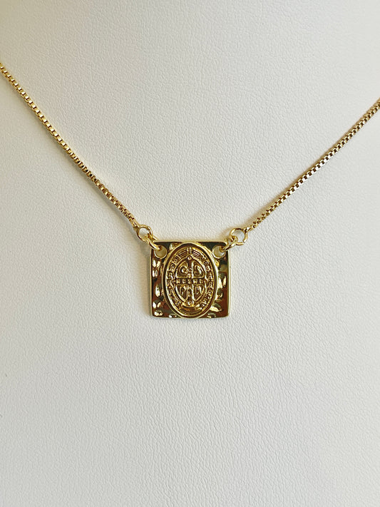 Escapulario san benito necklace