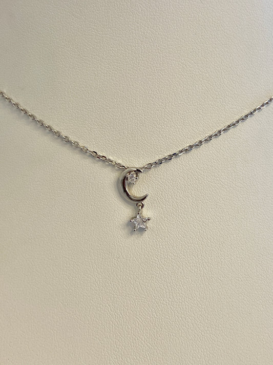 Stars and moon necklace