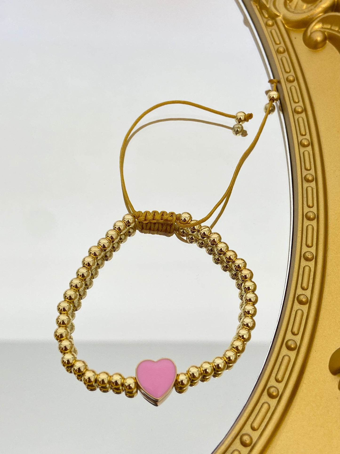 Heart beads bracelet