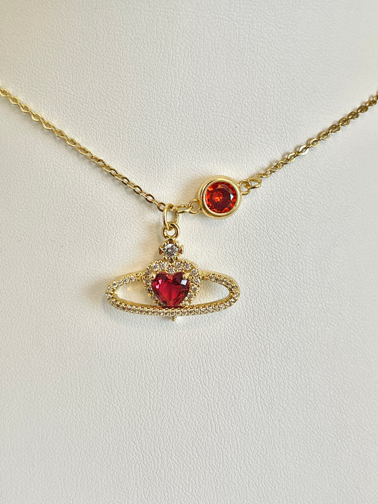 Red heart necklace