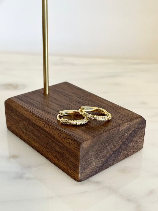 Small hoop earrings