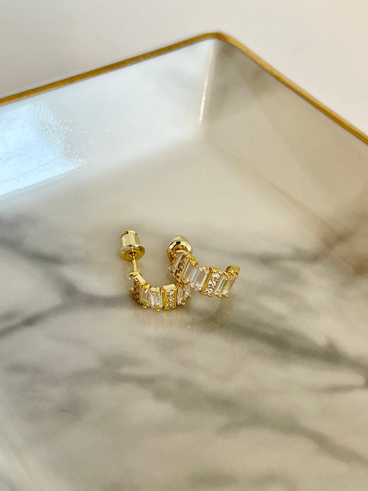Crystals stud earrings