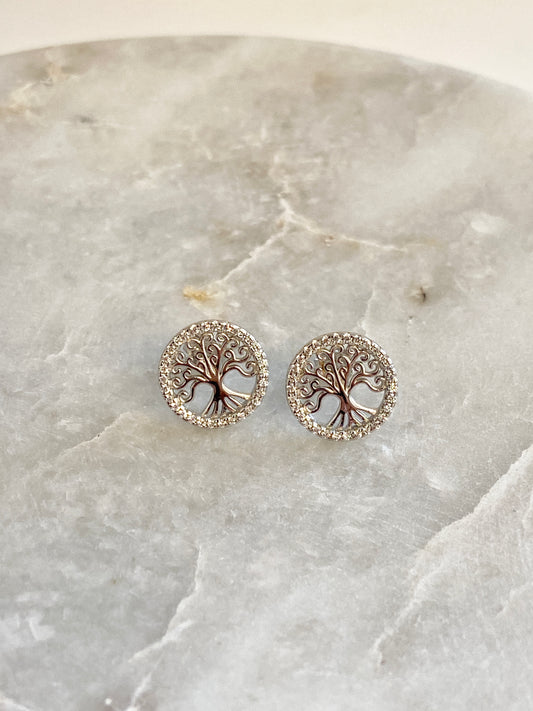 Tree of life stud earrings