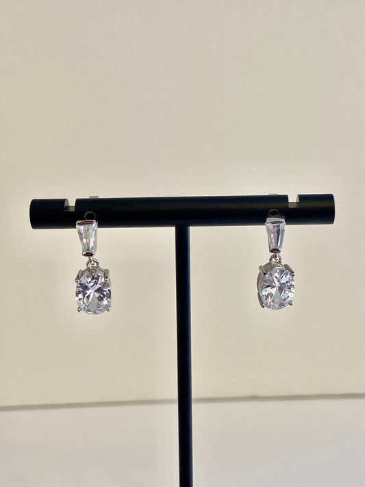 Crystals stud earrings