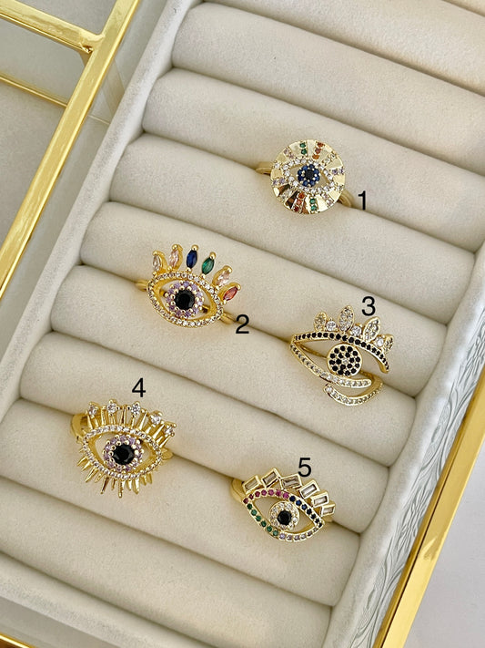 Evil eye ring