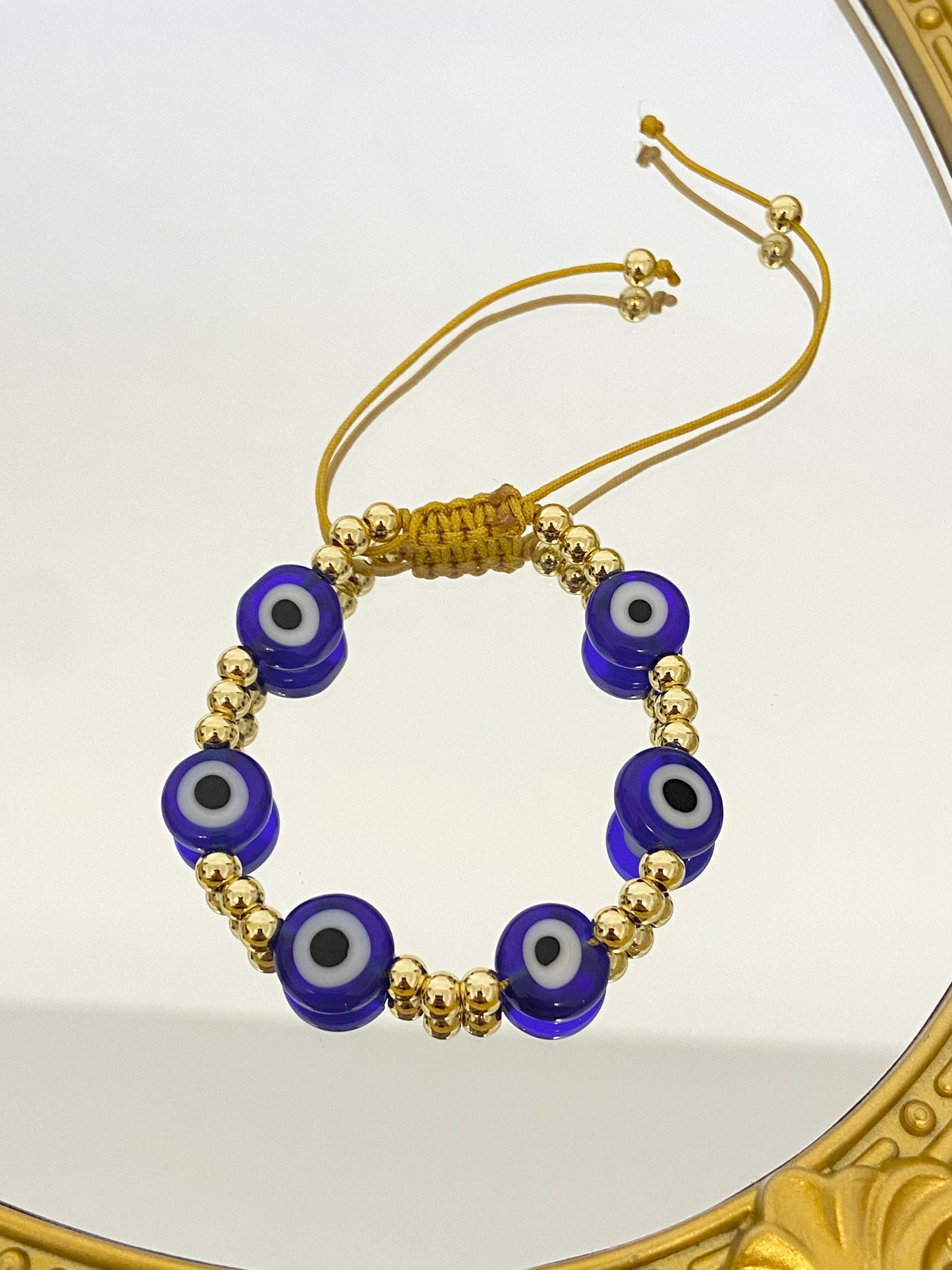 Multiple evil eye bead bracelet