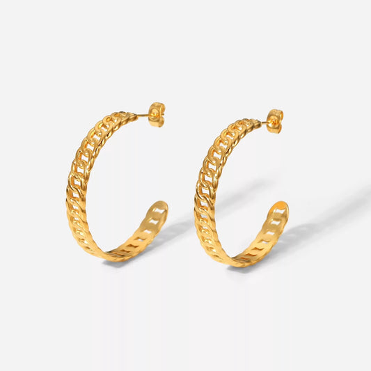 35 mm Large hoop earrings