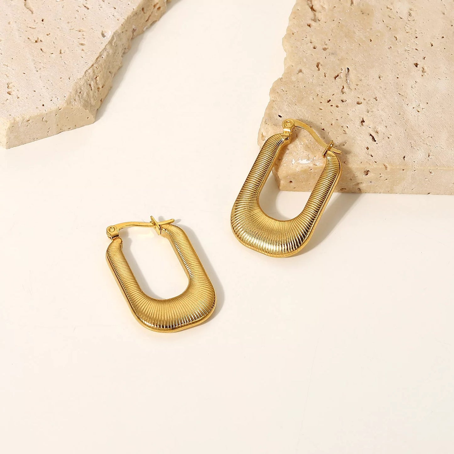 Elegant hoop earrings