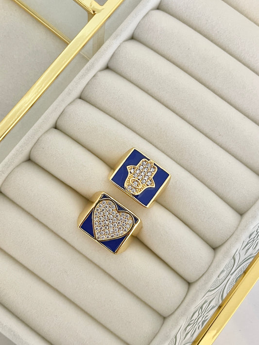 Hamsa or Heart ring