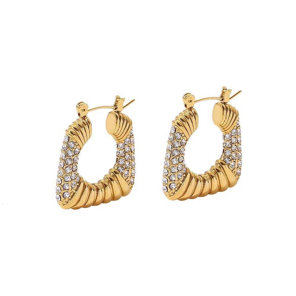 Elegant hoop earrings