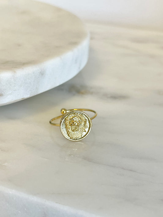 Lion adjustable ring