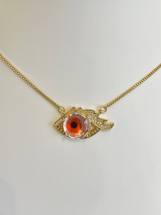 Red evil eye necklace