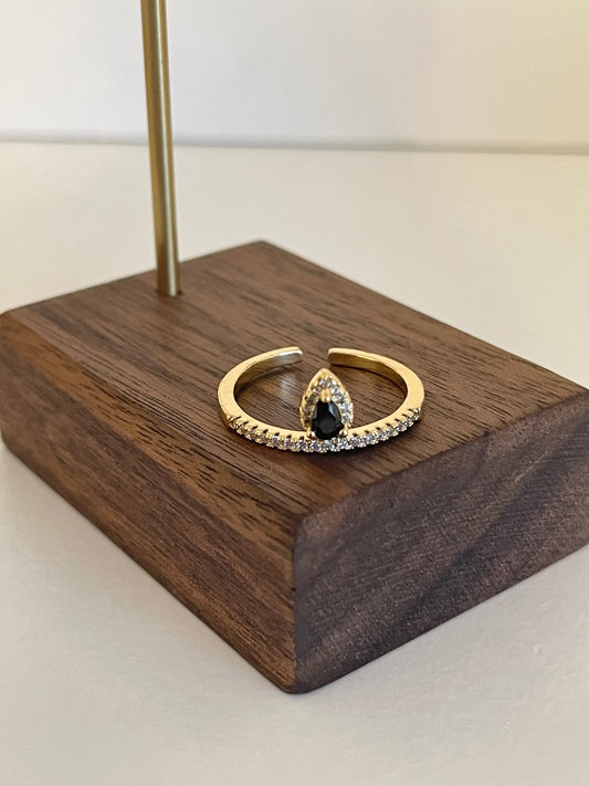 Black drop adjustable ring
