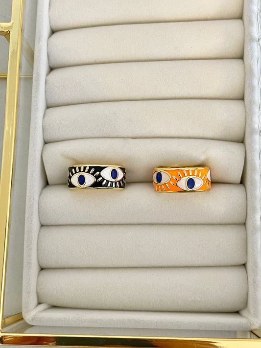Evil eye ring