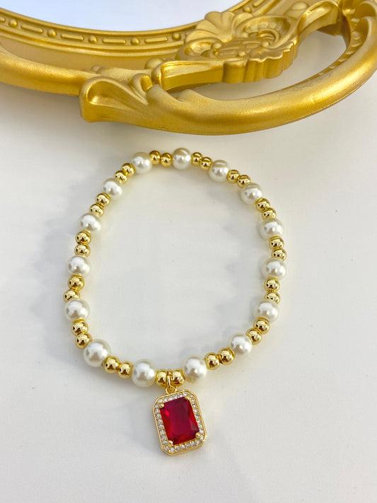Red Pearl bracelet